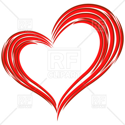 400x400 Red Heart - Heart Sketch Images