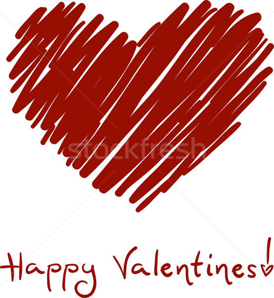 553x600 Valentine Sketch Vector Illustration Lenm ( 686262) Stockfresh - Heart Sketch Vector