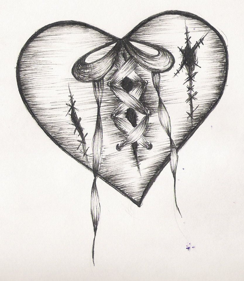 834x958 Heart Tattoo Designs Drawings Cool Pretty - Heart Tattoo Sketch