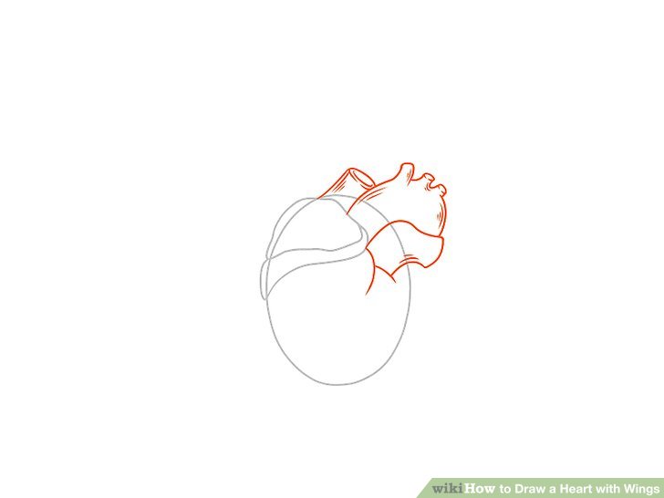 728x546 4 Ways To Draw A Heart With Wings - Heart With Wings Sketch
