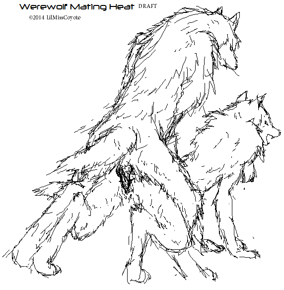 572x584 Werewolf In Heat On Twitter My Sketch Of Two - Heat Sketch