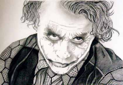 Heath Ledger Joker Sketch At Paintingvalley.com 