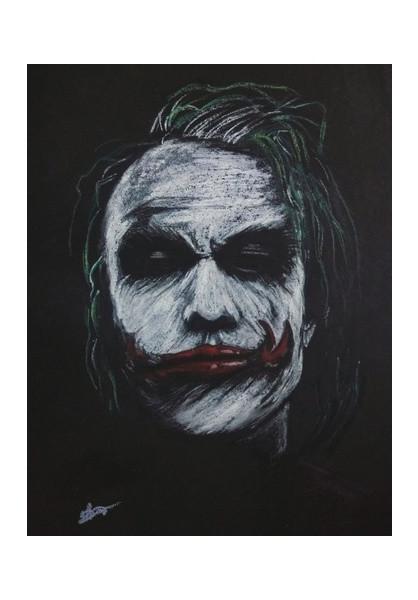 418x600 The Joker Heath Ledger Wall Art Artist Vivek Aind Postergully - Heath Ledger Joker Sketch