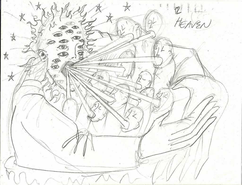 1024x782 Heaven Sketch 11 X 8.5 Pencil On Paper 2012 This - Heaven Sketch
