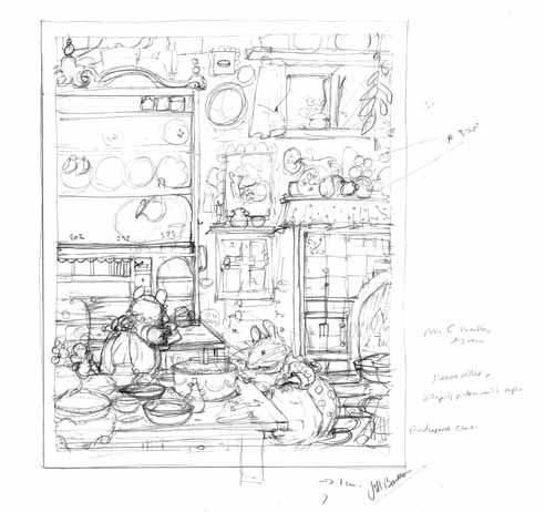 492x462 The Illustration Cupboard - Hedge Sketch