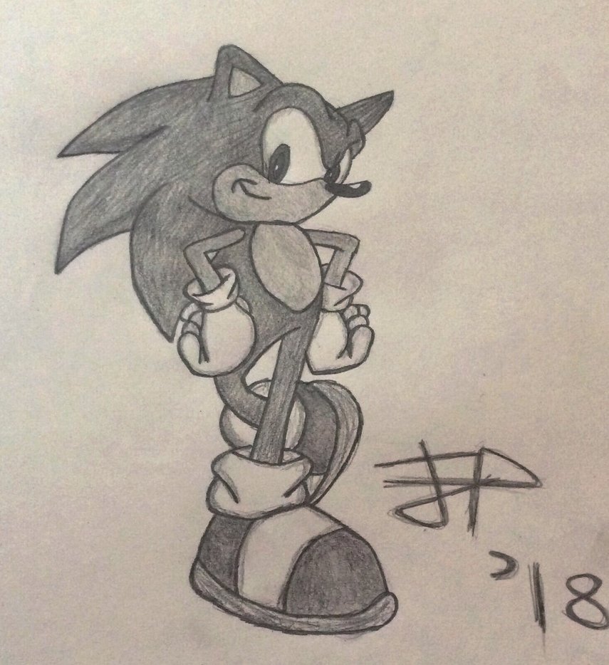 855x934 Sonic The Hedgehog Sketch By Pepsiplunge96 - Hedgehog Sketch
