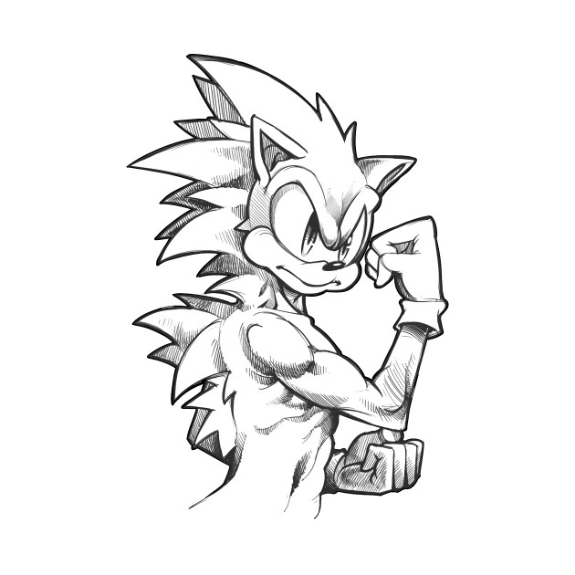 630x630 Sonic The Hedgehog Sketch - Hedgehog Sketch