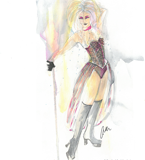 500x551 Hedwig And The Angry Inch Creative Gallery Phoenix Theatre - Hedwig Sketch