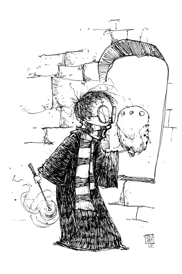 592x892 Hedwig Harry Potter Fandom - Hedwig Sketch