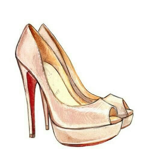 499x546 Drawn Heels Sketched - Heels Sketch