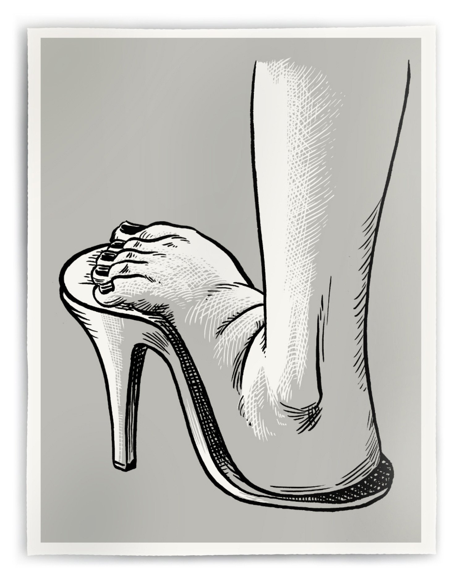 1475x1875 Evil High Heels Christoph Niemann Shop - Heels Sketch