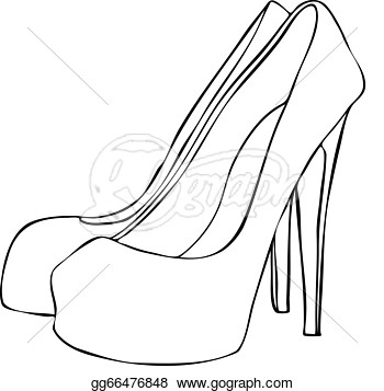 350x357 Heels Clipart Sketch ~ Frames ~ Illustrations ~ Hd Images ~ Photo - Heels Sketch