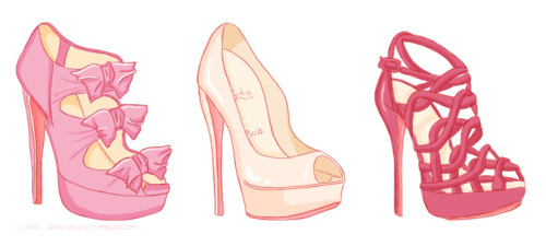 500x225 Heels Sketch. Rose Alexandria - Heels Sketch
