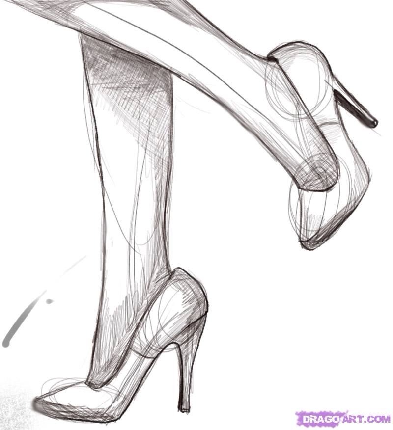 800x876 High Heels Sketch Art For My Heart In 2018 - Heels Sketch