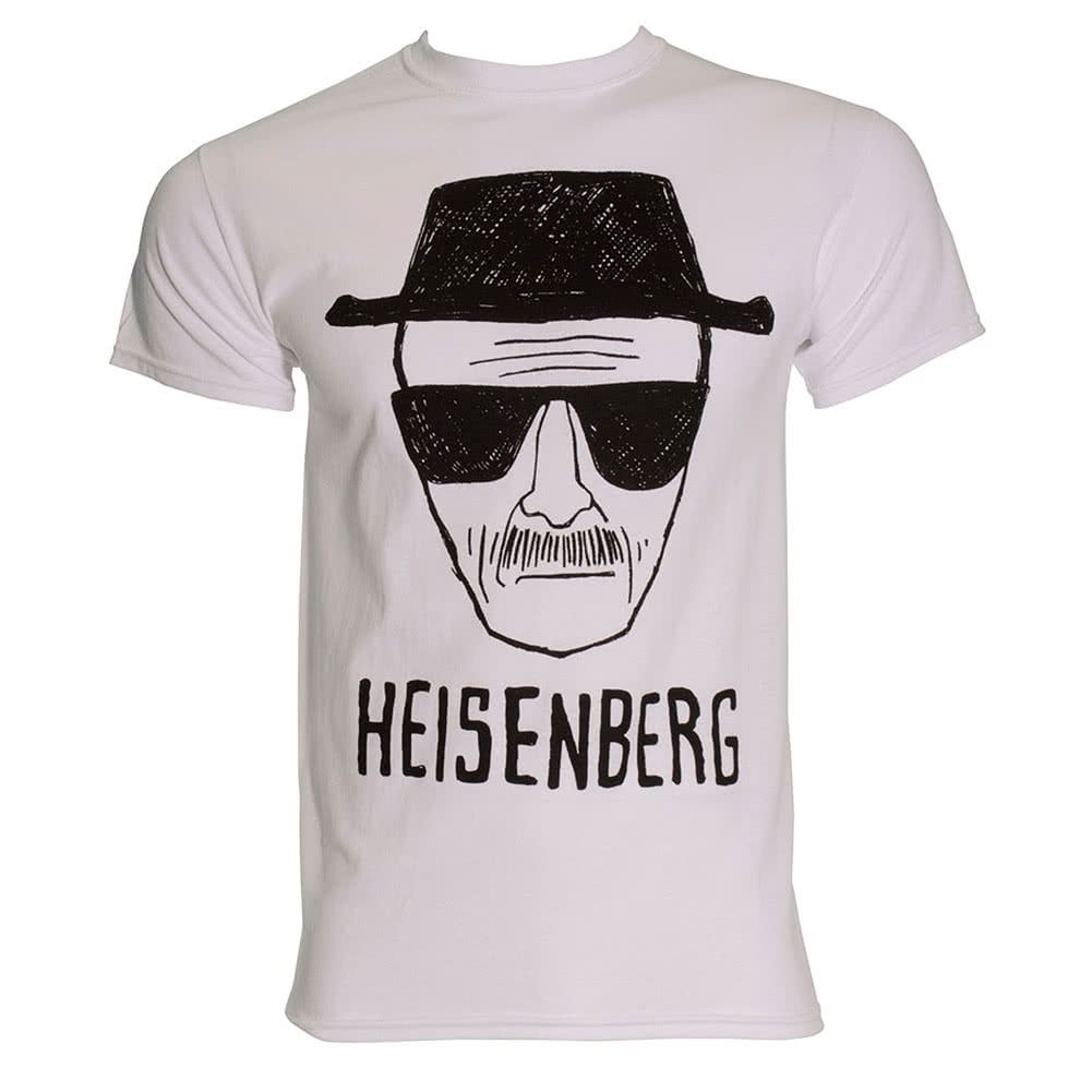 1001x1001 Breaking Bad Heisenberg Sketch T Shirt (White) Blue Banana Uk - Heisenberg Sketch