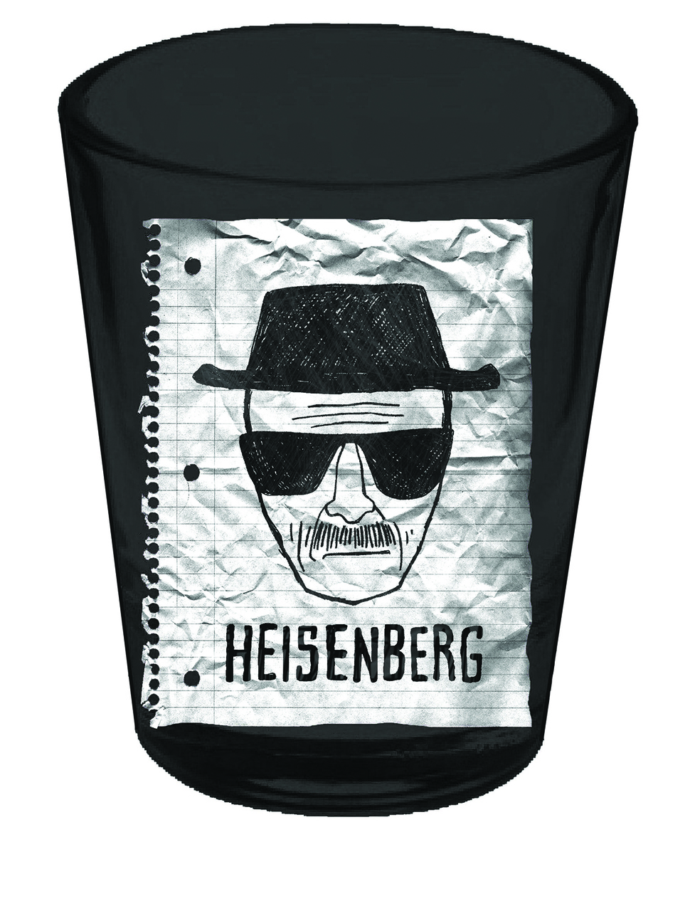 970x1280 Breaking Bad Shot Glass - Heisenberg Sketch