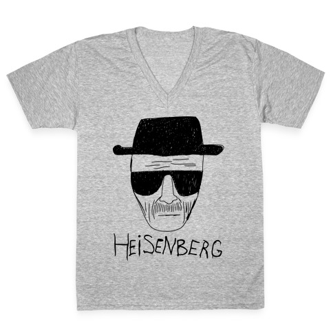 484x484 Heisenberg Police Sketch V Neck Tee Lookhuman - Heisenberg Sketch