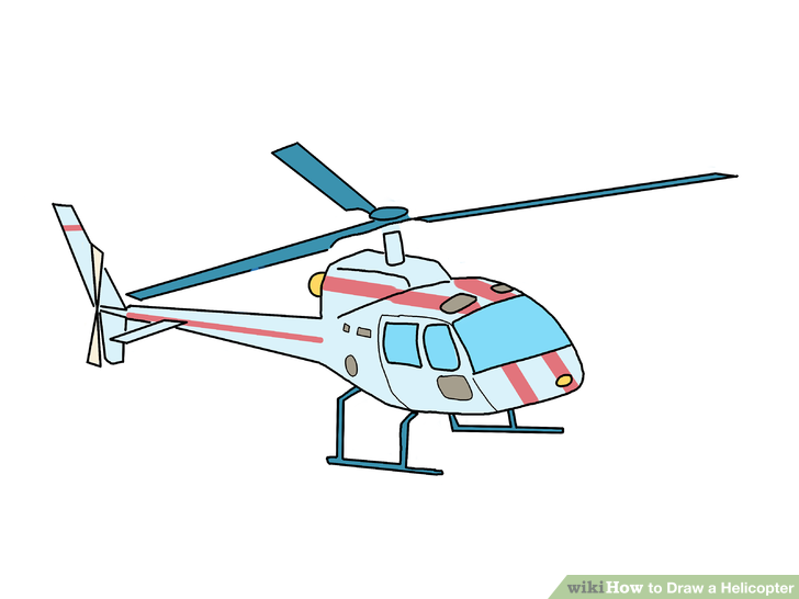 728x546 How To Draw A Helicopter (With Pictures) - Helicopter Sketch