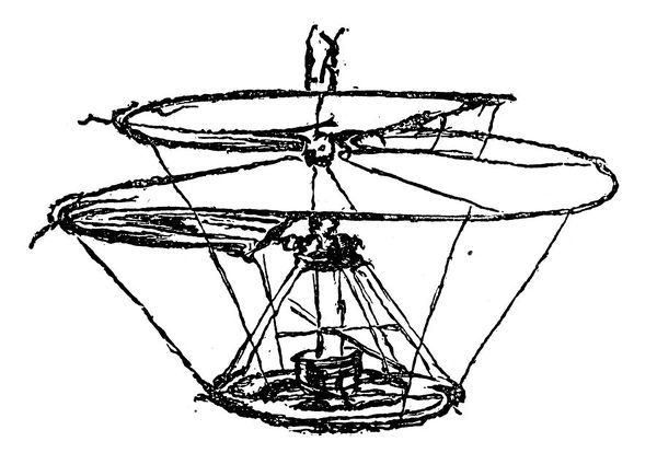 600x414 Leonardo Helicopter - Helicopter Sketch