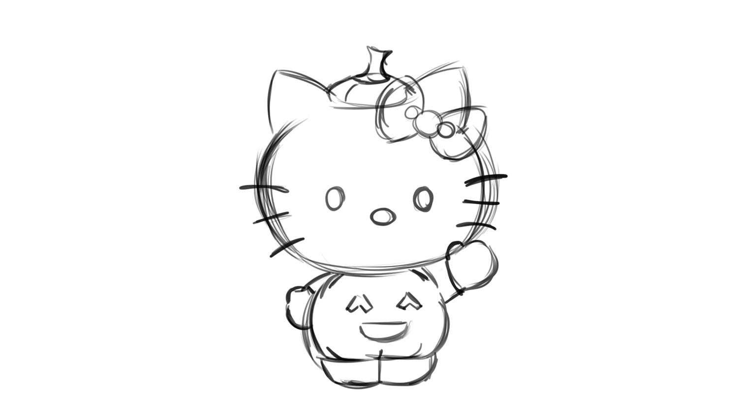 1500x844 Artstation - Hello Kitty Sketch