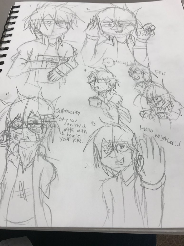 774x1032 Hello Neighbor Player Sketches By Zeroinone - Hello Neighbor Sketch