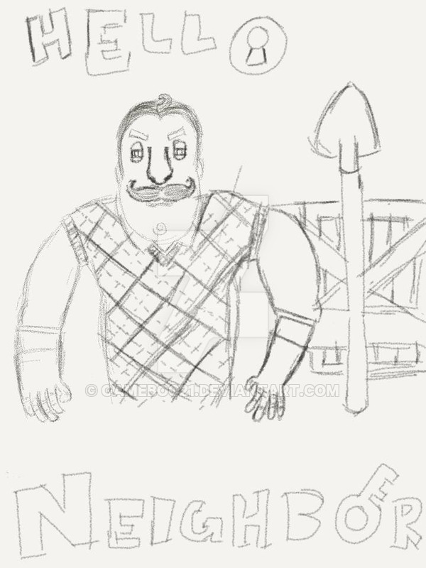 600x800 Hello Neighbor Sketch By Gameboo21 - Hello Neighbor Sketch