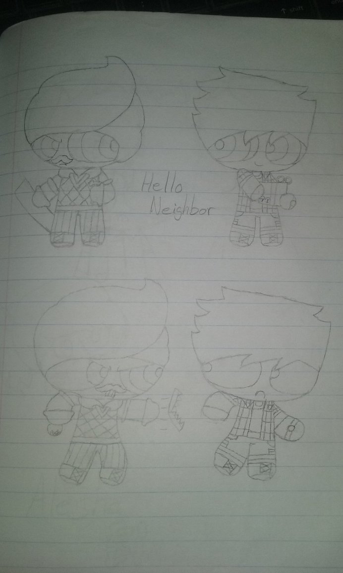 692x1154 Hello Neighbor Sketches By Antonio132 - Hello Neighbor Sketch