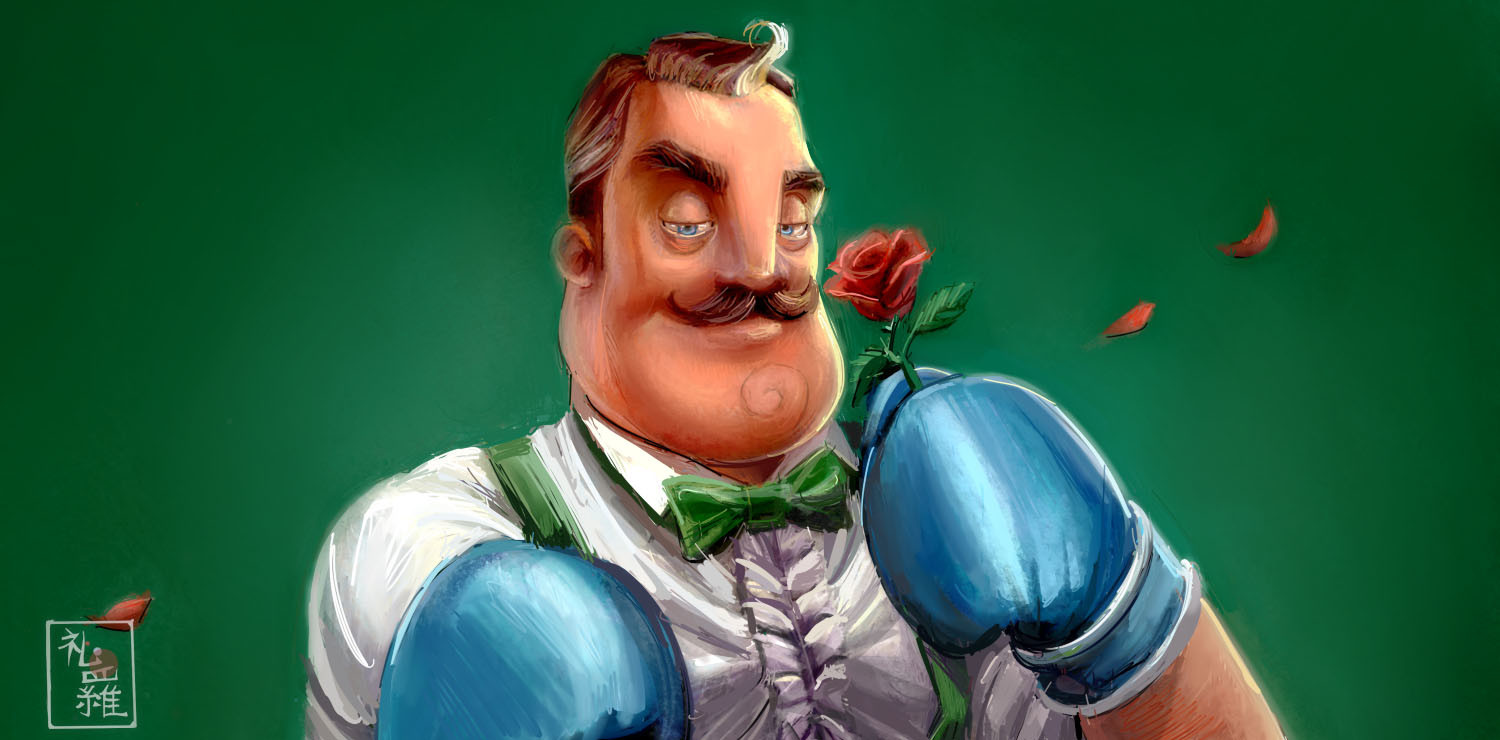 1500x740 Artstation - Hello Neighbor Sketch