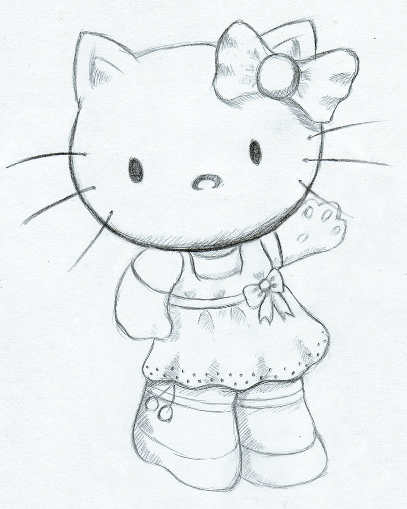 799x999 Hello Kitty Sketch By Ninjason57 - Hello Sketch