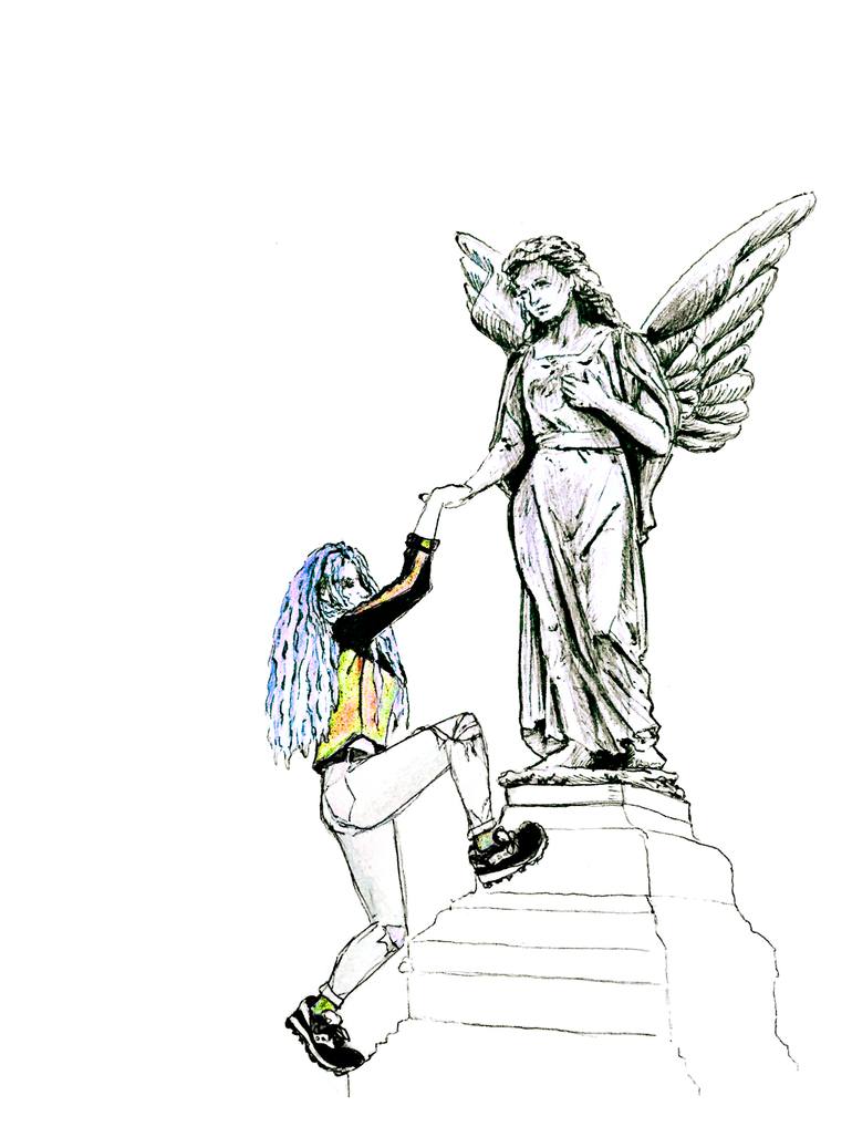 770x1027 Helping Hands Drawing By Cameron Cox Saatchi Art - Helping Hands Sketch