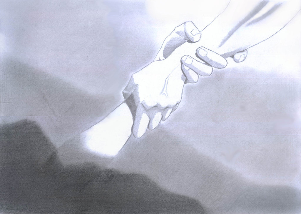 1024x727 Helping Hand By Regis And - Helping Hands Sketch