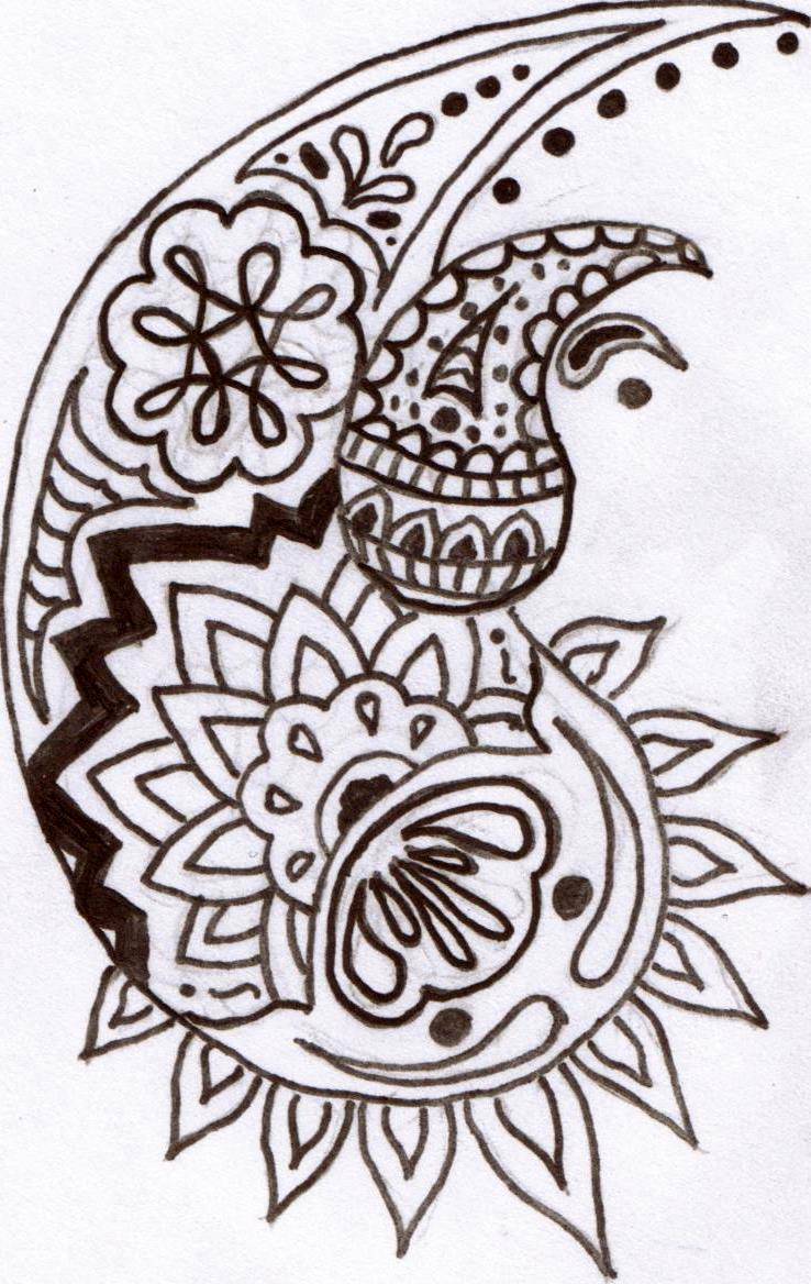 738x1168 Traditional Henna Tattoo Design Sketches For Women - Henna Designs Sketches