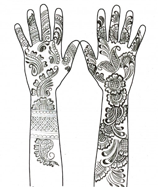 Henna Sketches at PaintingValley.com | Explore collection of Henna Sketches