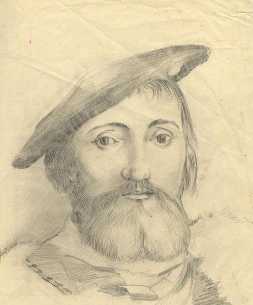 498x600 Portrait Of Henry Viii - Henry Viii Sketch
