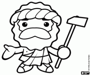 300x250 Hephaestus Or Vulcan, The God Of Fire Coloring - Hephaestus Sketch