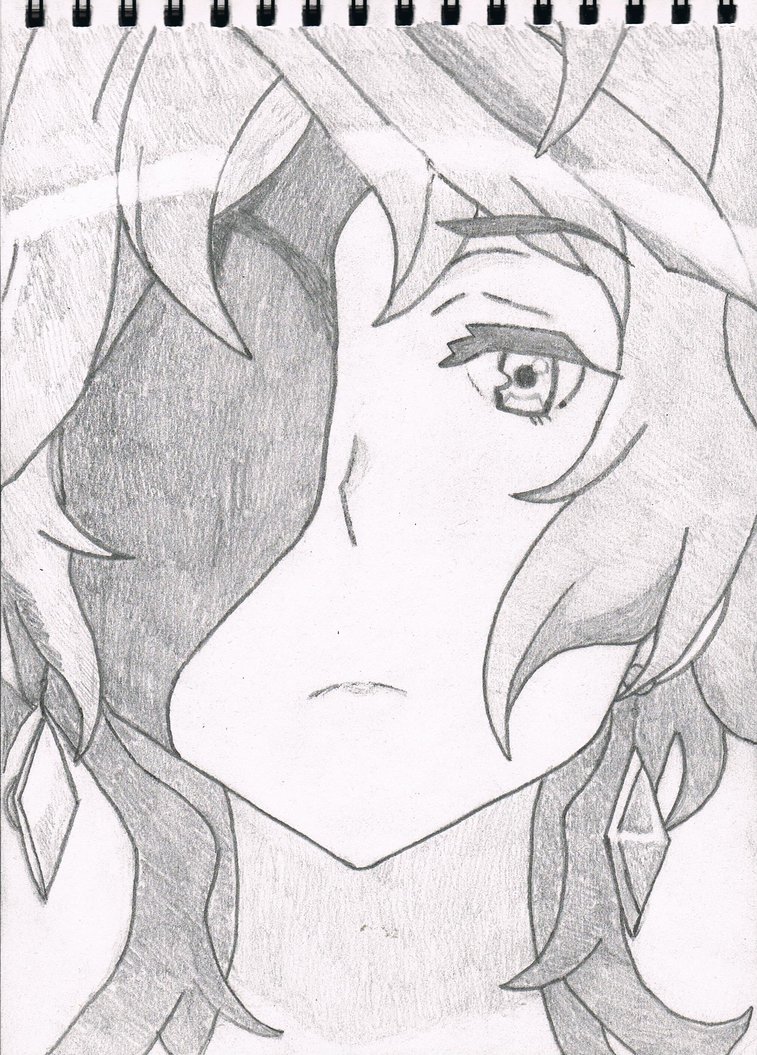 757x1055 Danmachi - Hephaestus Sketch