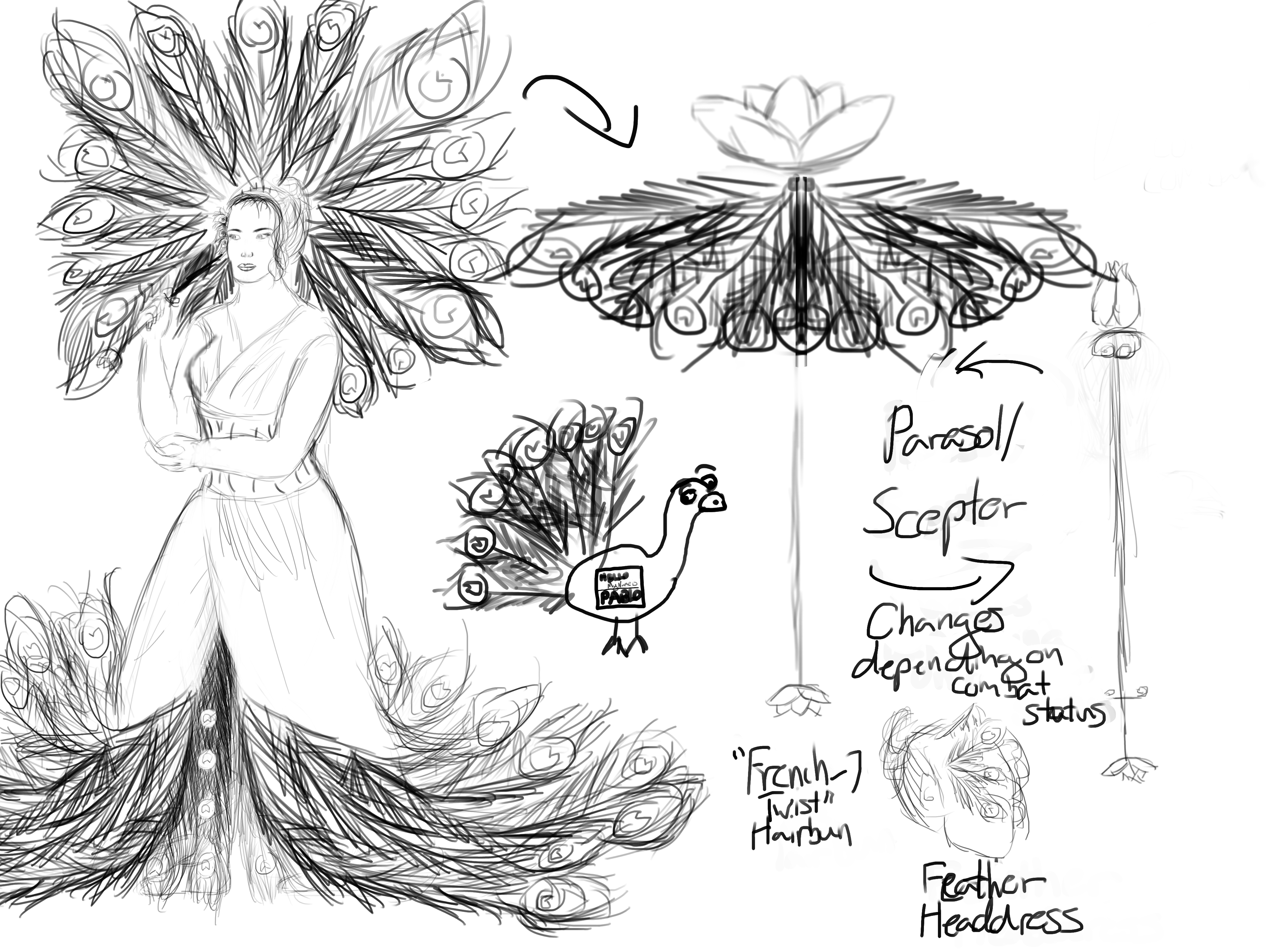 4000x3000 Sketch Of Hera As A Guardian Smite - Hera Sketch