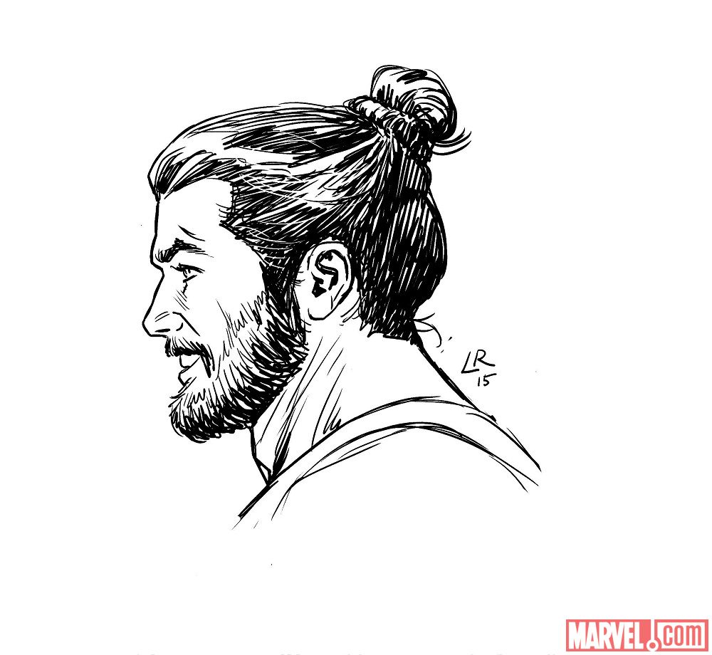 1000x920 Post Secret Wars Spider Man 2099, Guardians Of The Galaxy - Hercules Sketch