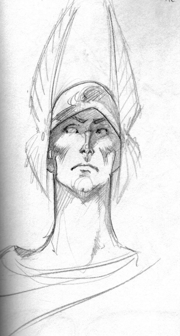 619x1156 Olympians Rule! A Sketch A Day Until Hera - Hermes Sketch