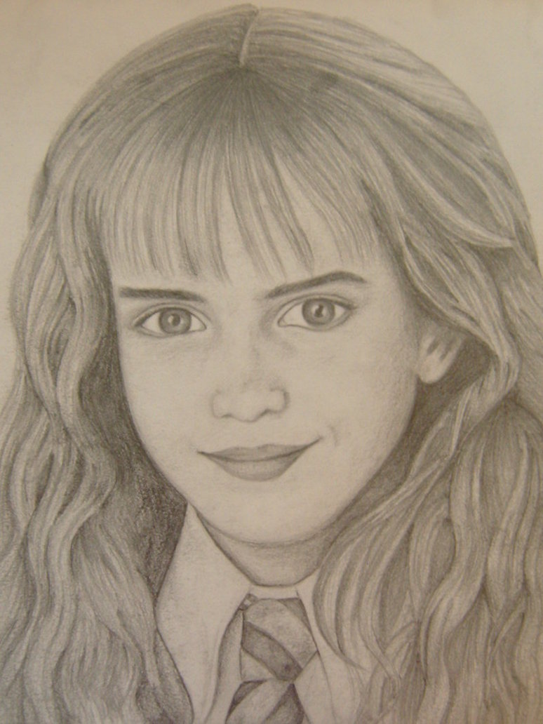 774x1032 Emma Watson As Hermione Granger By Cordelia Lien - Hermione Sketch