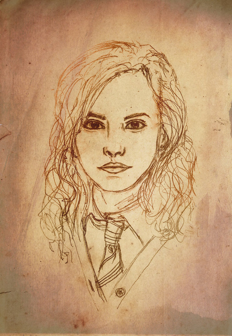 743x1075 Hermione Sketch By Silvanne - Hermione Sketch