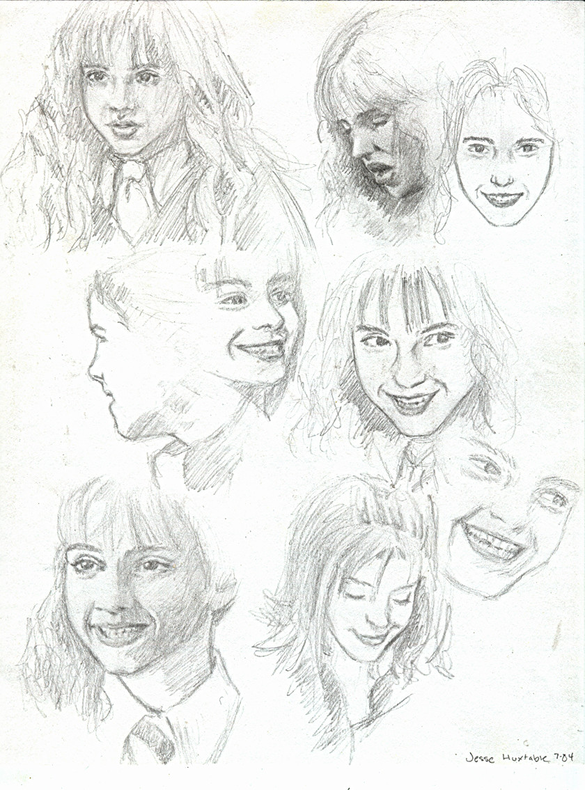 840x1135 Artstation - Hermione Sketch