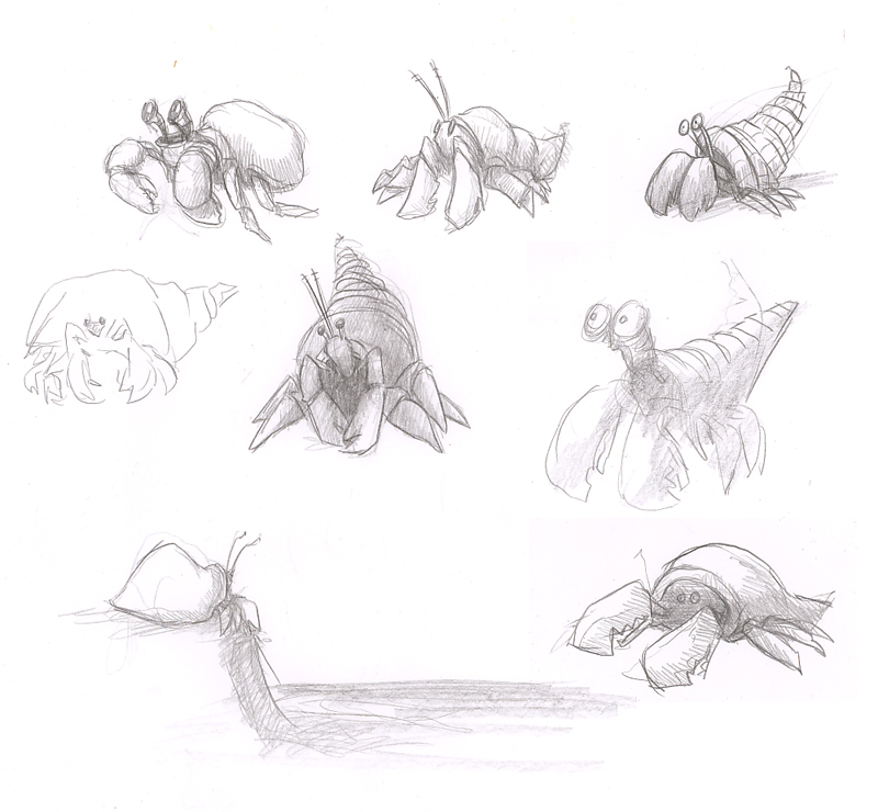 800x740 Tim Probert Hermit Crab - Hermit Crab Sketch