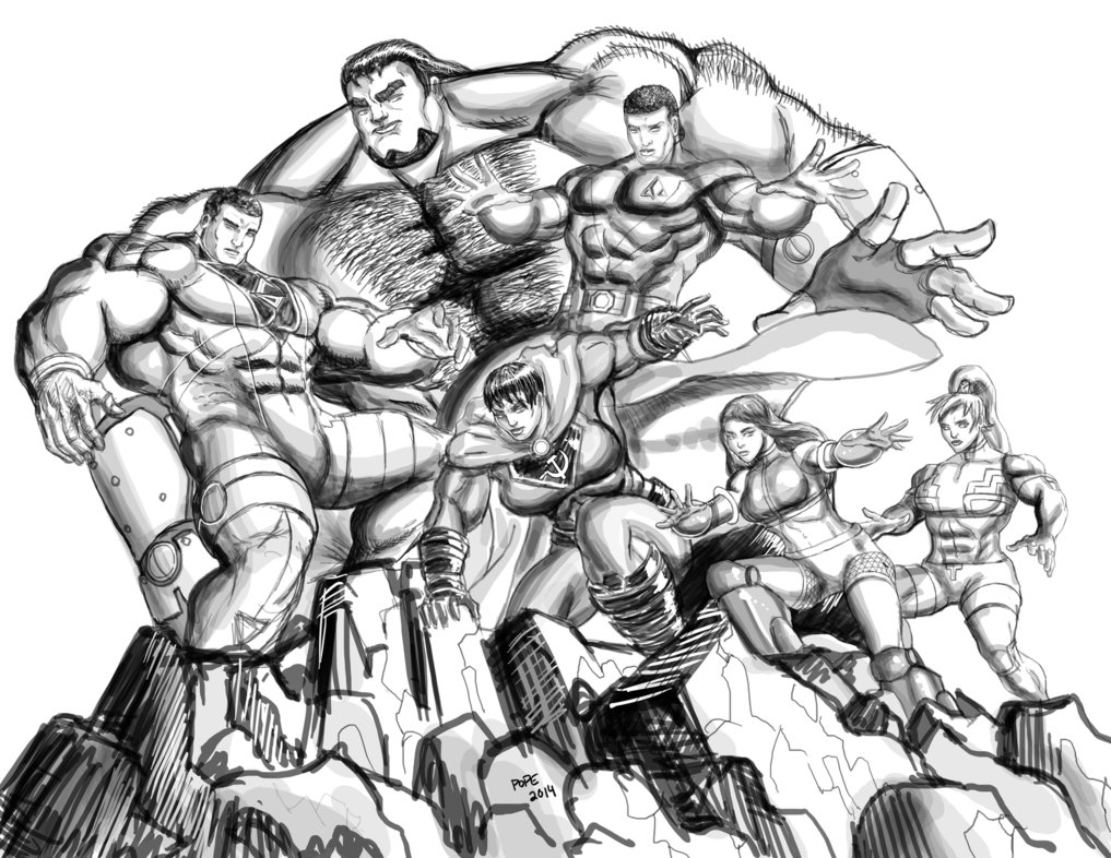 1017x786 Hero Sketch By Hulkdaddyg - Hero Sketch