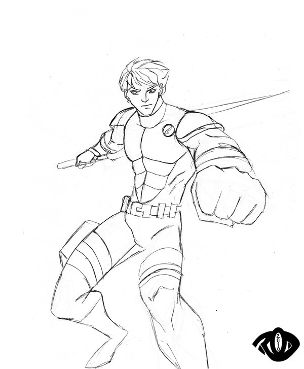 600x727 Zontair Hero Sketch By Zelmarr - Hero Sketch