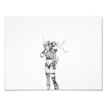 422x422 Hexagon Photo Print - Hexagon Sketch