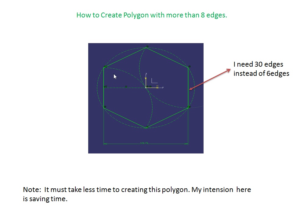 983x700 How To Create 30edges Polygon In Single Sketch Like Hexagon Using - Hexagon Sketch