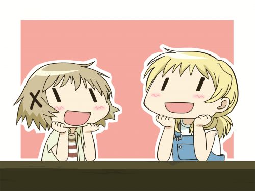 500x375 Muryou Anime Wallpaper Gt Hidamari Sketch Gt Yuno, Miyako - Hidamari Sketch Wallpaper
