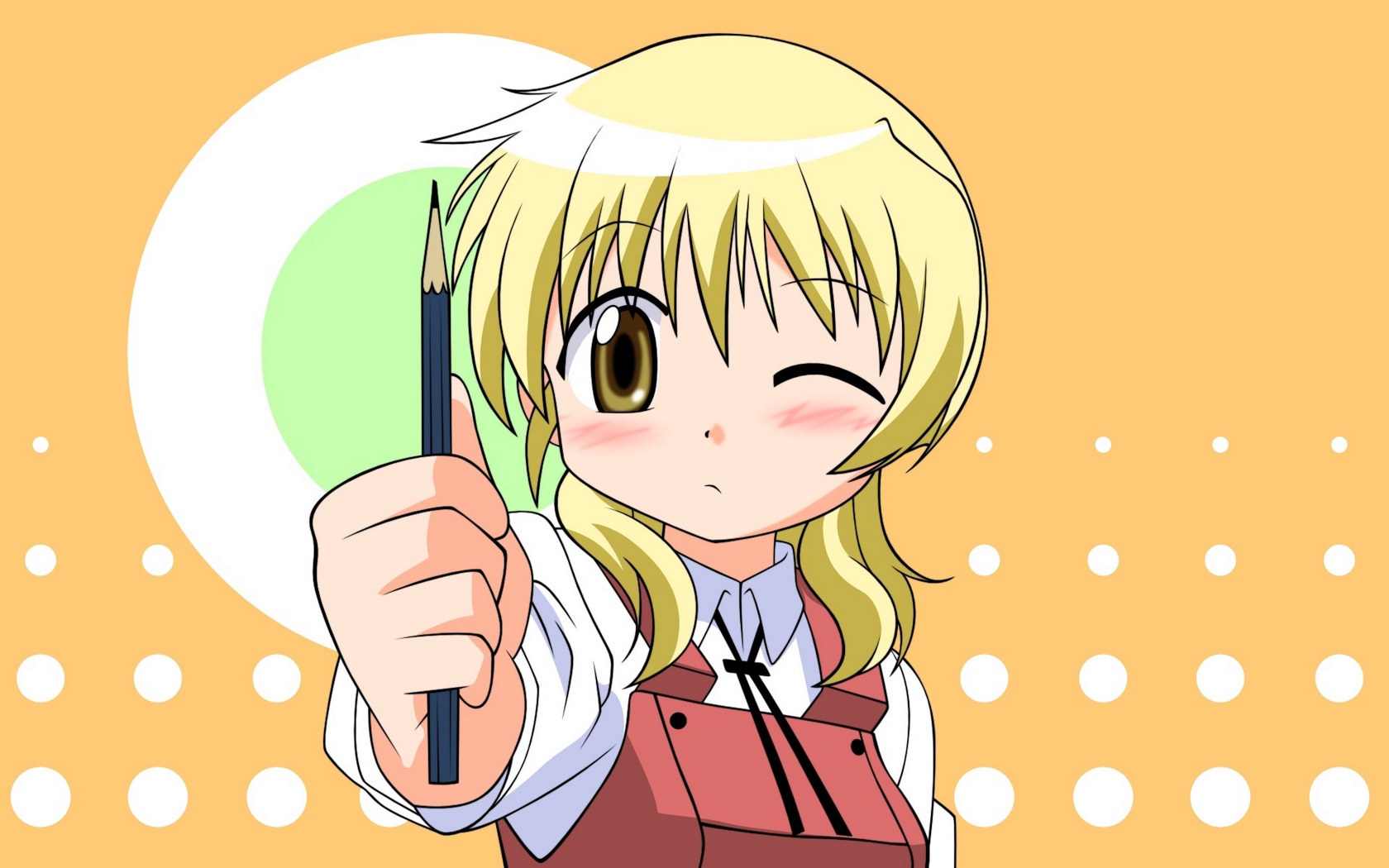 1680x1050 Download Wallpaper 1680x1050 Hidamari Sketch Miyako, Girl, Blonde - Hidamari Sketch Wallpaper