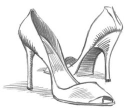 sketches of shoes